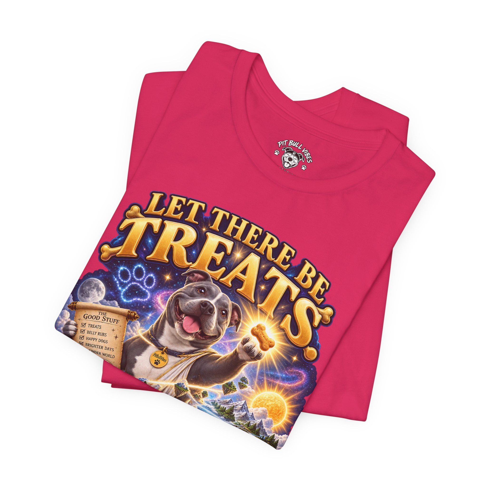 Dog Treats Graphic Tee — "Let There Be Treats and It Was Very Good" - Image 27