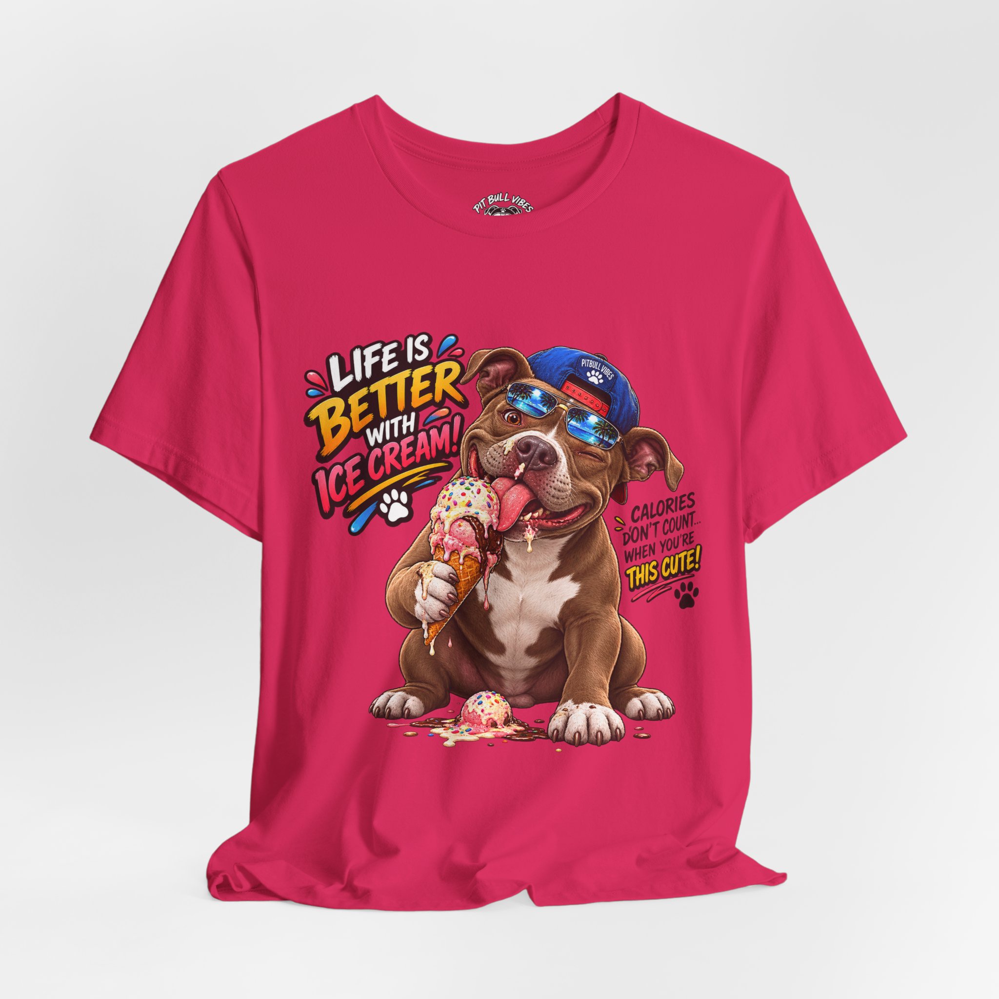 Life Is Better with Ice Cream Dog Graphic T-Shirt - Image 28