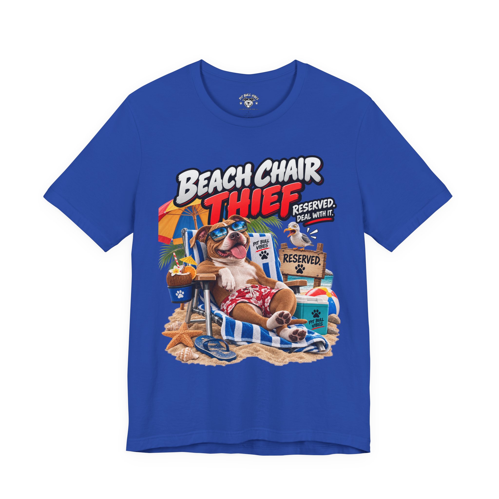 Beach Chair Thief Graphic Tee - Image 17