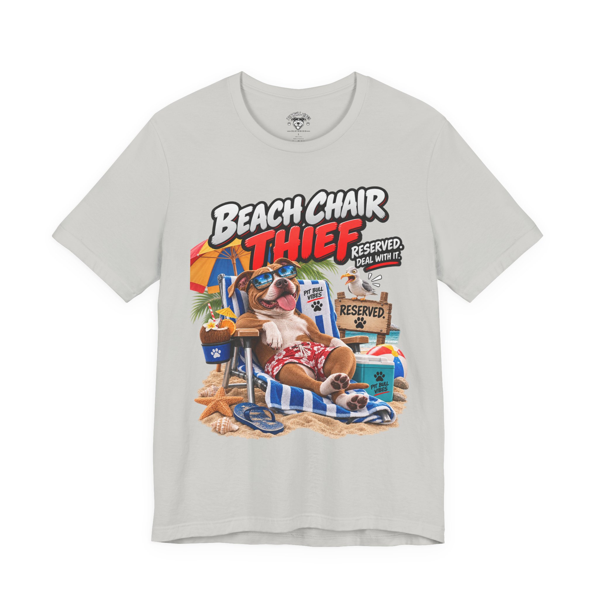 Beach Chair Thief Graphic Tee - Image 13