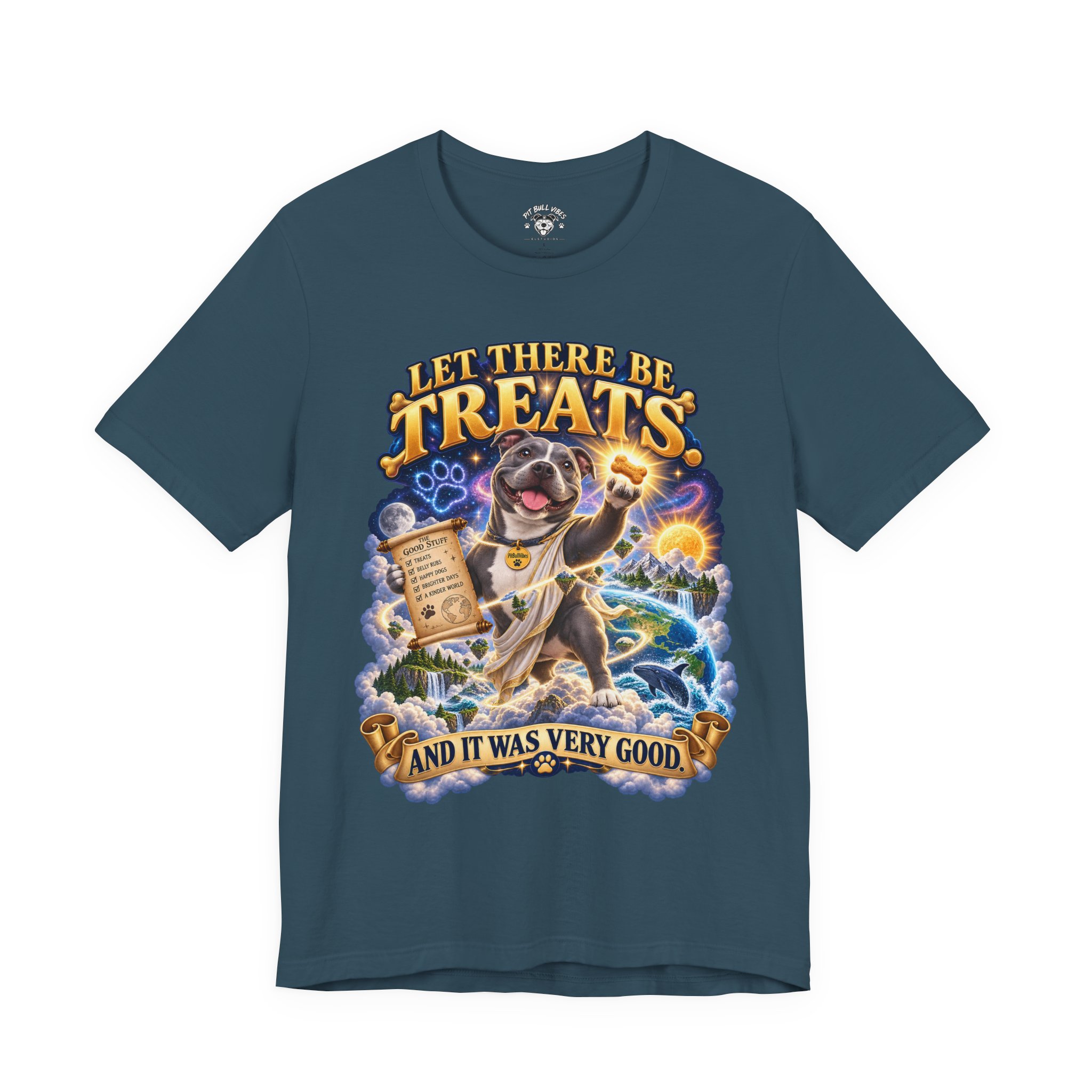 Dog Treats Graphic Tee — "Let There Be Treats and It Was Very Good" - Image 21