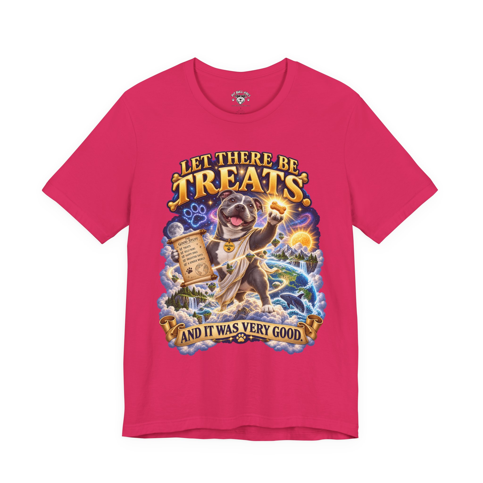 Dog Treats Graphic Tee — "Let There Be Treats and It Was Very Good" - Image 25