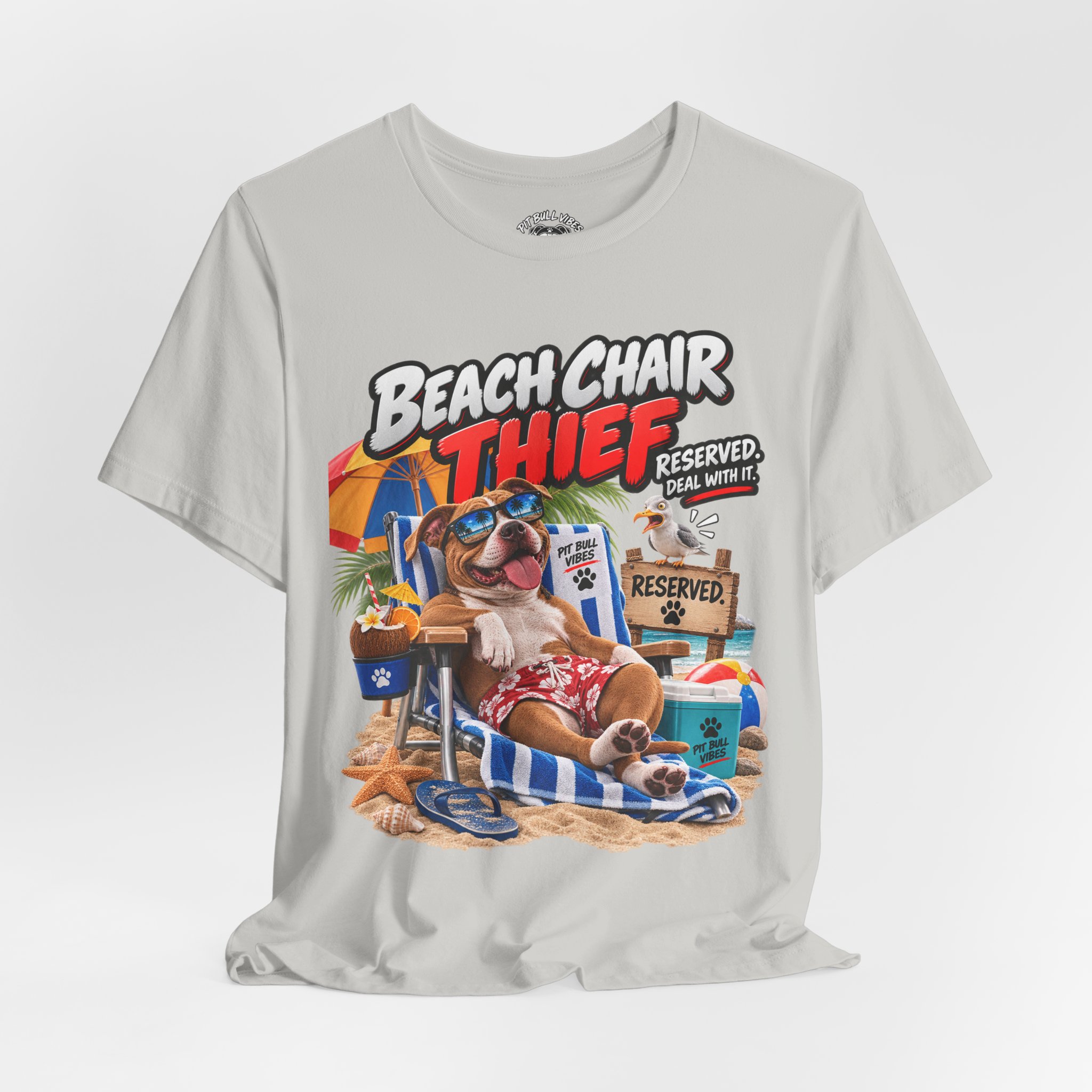 Beach Chair Thief Graphic Tee - Image 16