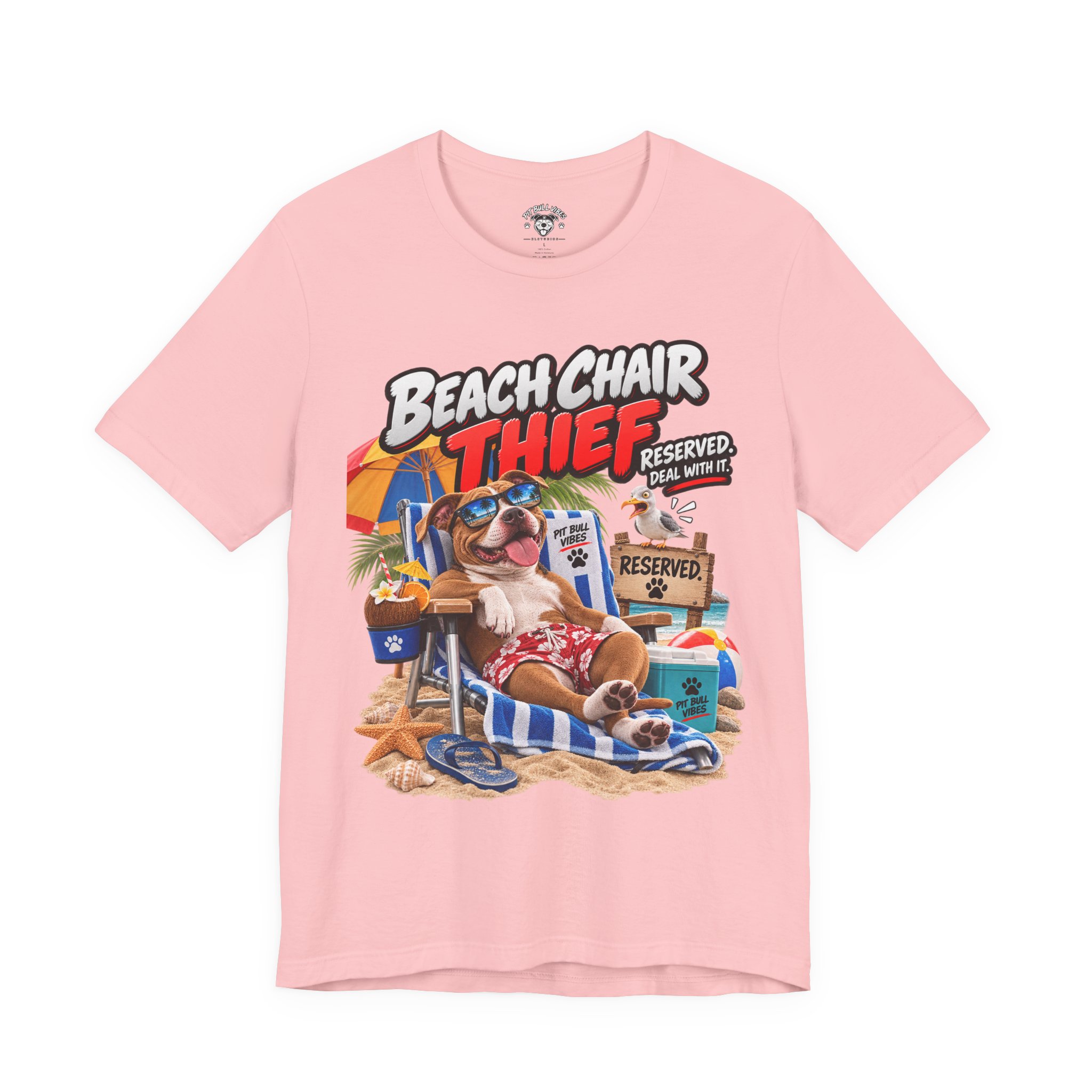 Beach Chair Thief Graphic Tee - Image 33