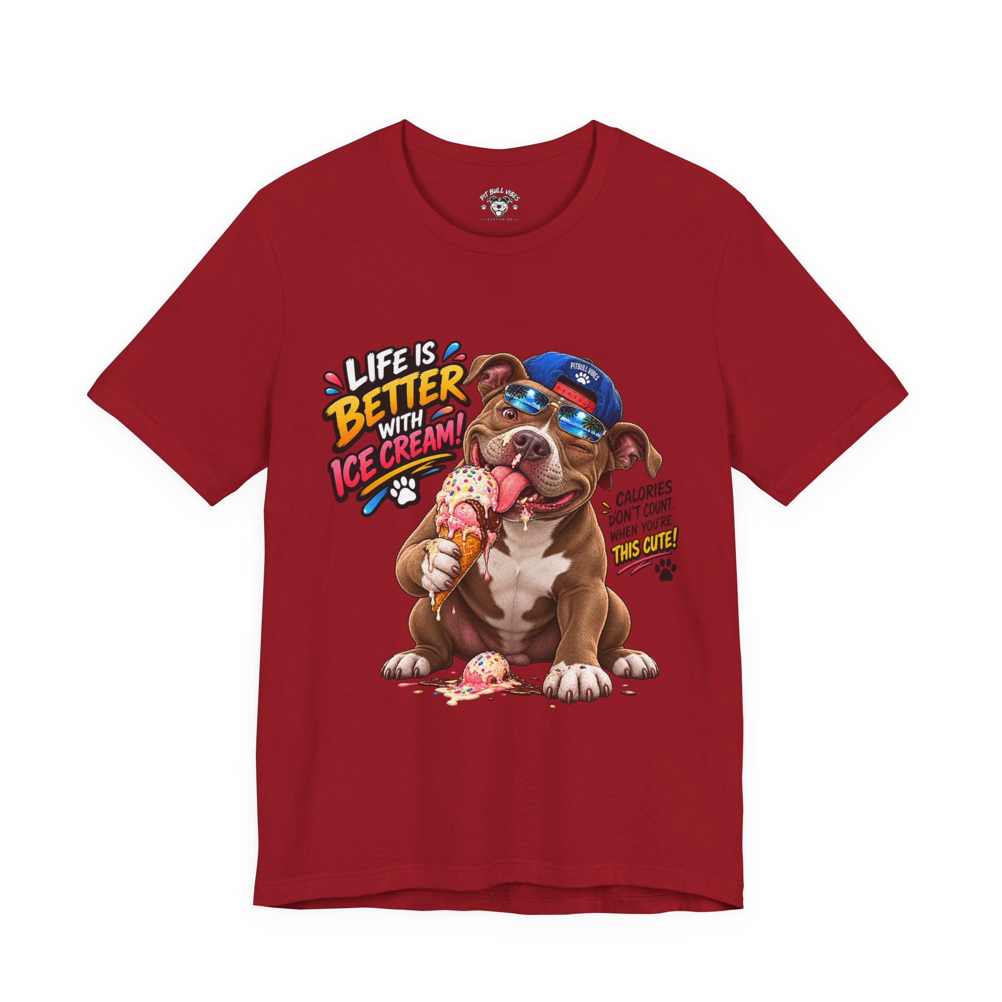 Life Is Better with Ice Cream Dog Graphic T-Shirt - Image 37