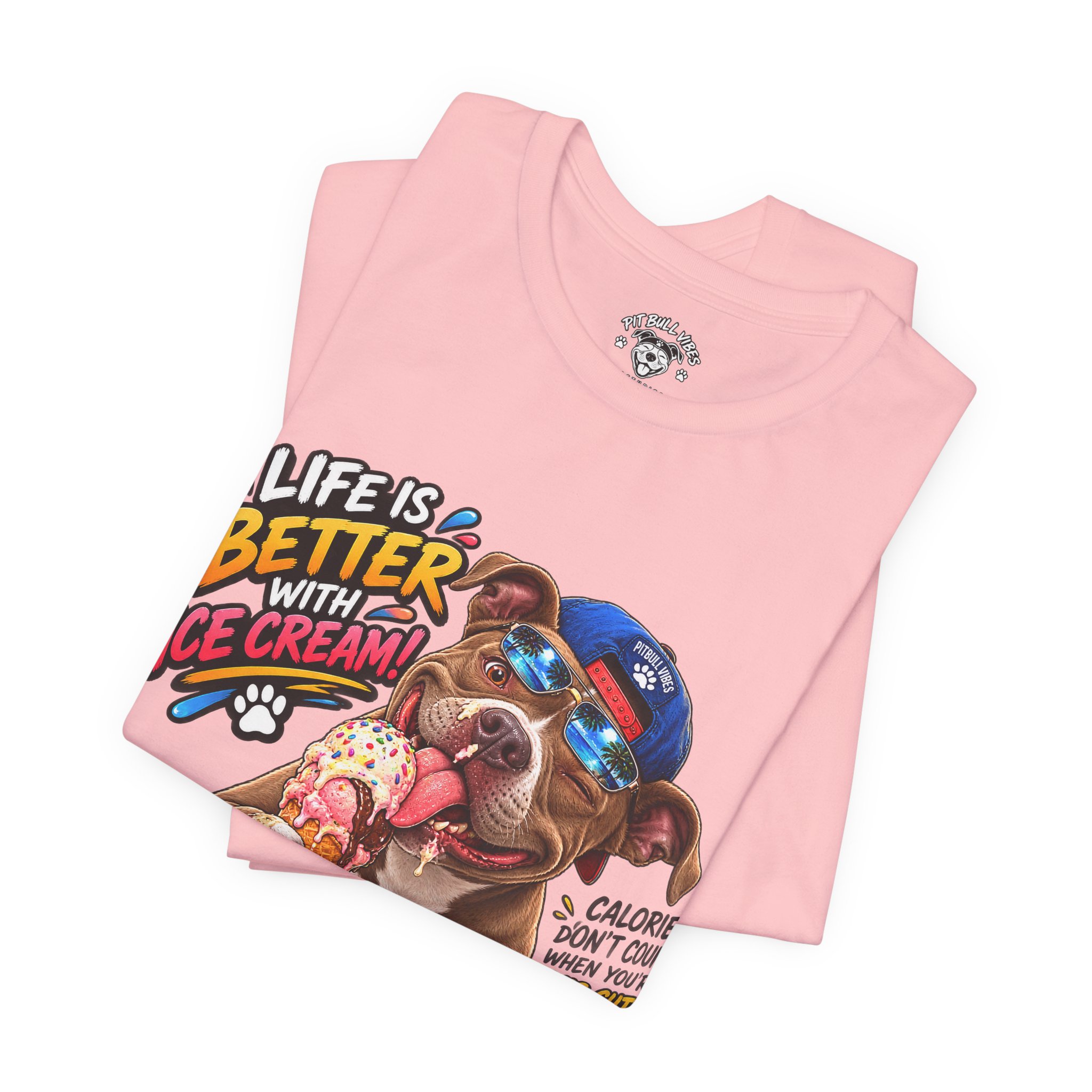 Life Is Better with Ice Cream Dog Graphic T-Shirt - Image 35