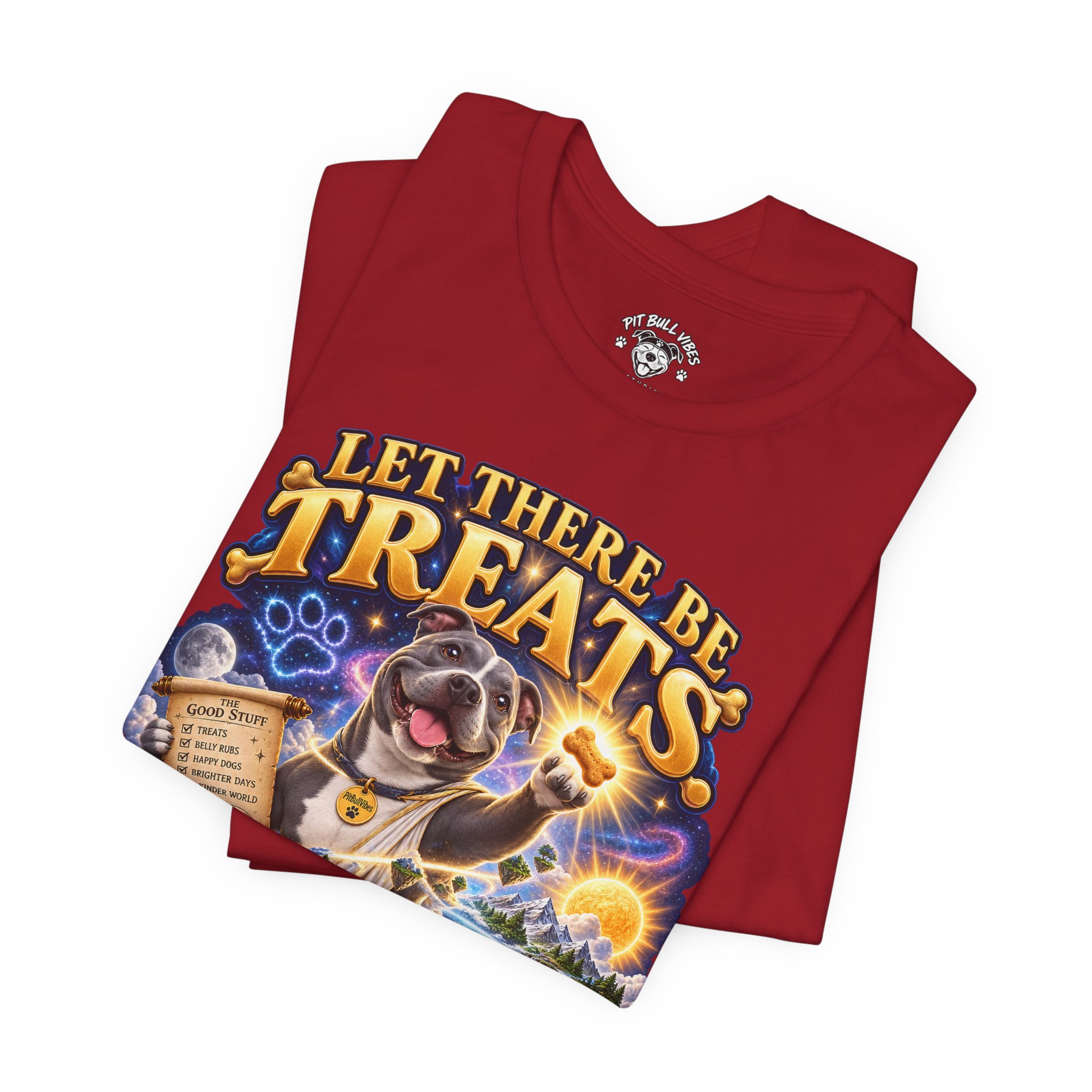 Dog Treats Graphic Tee — "Let There Be Treats and It Was Very Good" - Image 39