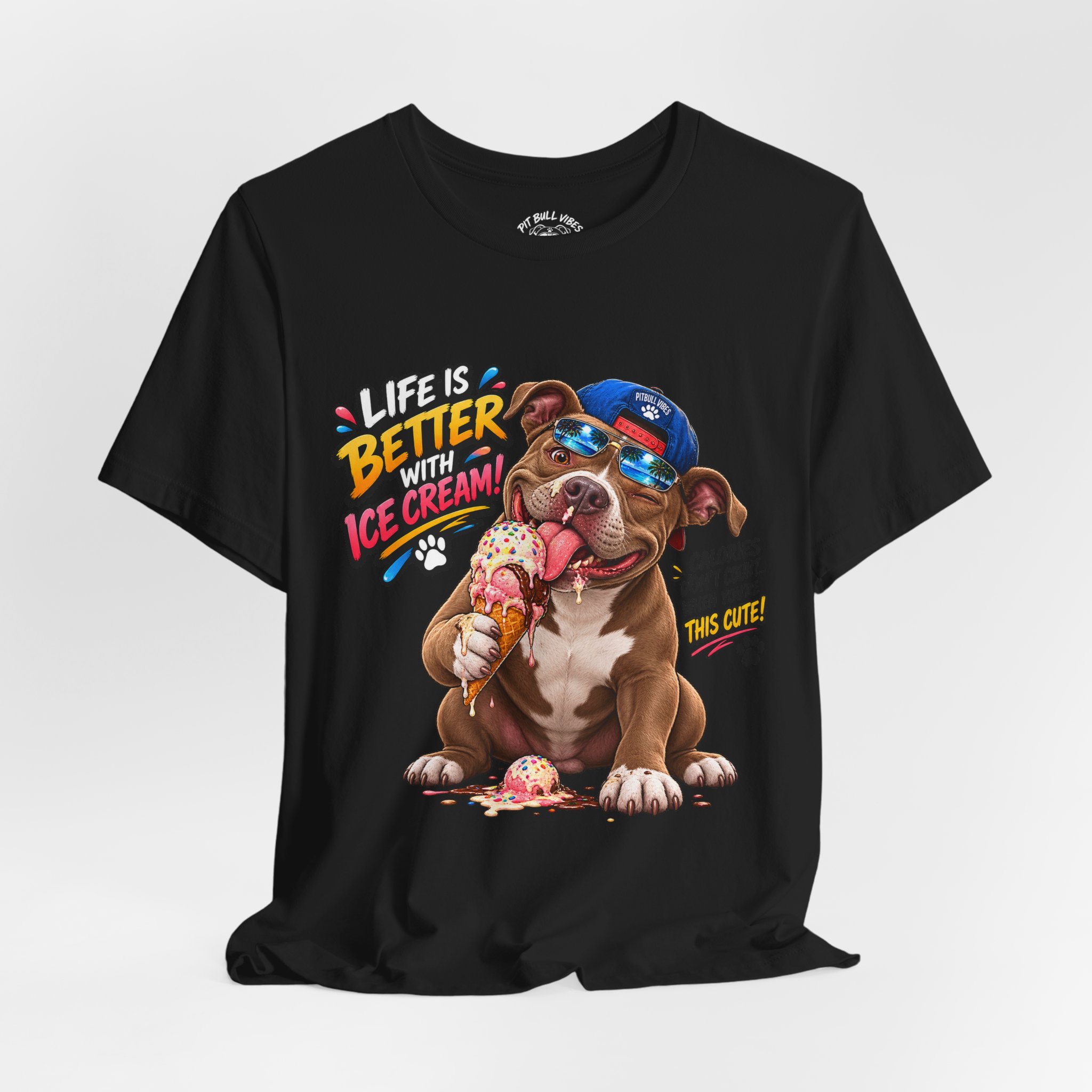 Life Is Better with Ice Cream Dog Graphic T-Shirt - Image 16