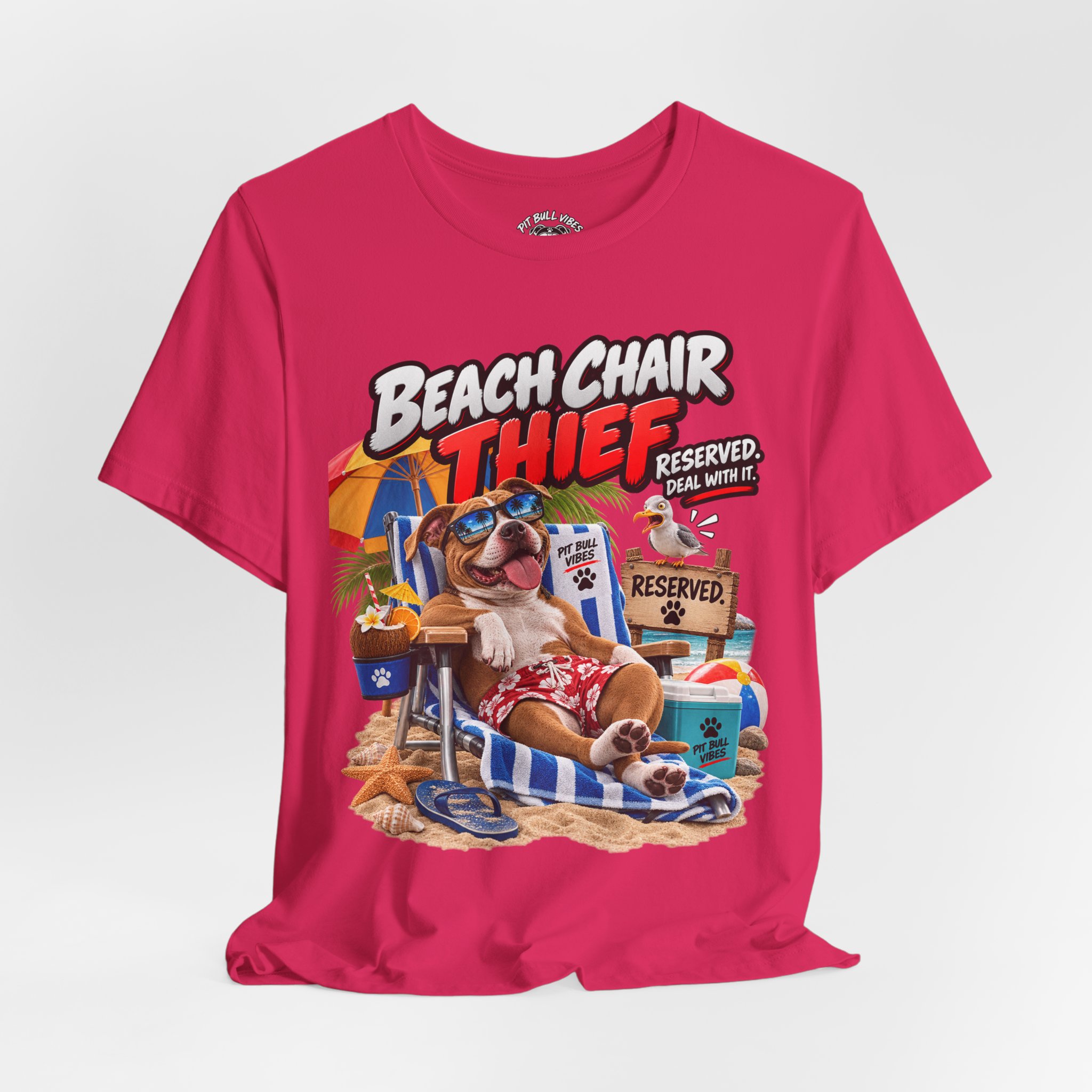 Beach Chair Thief Graphic Tee - Image 28