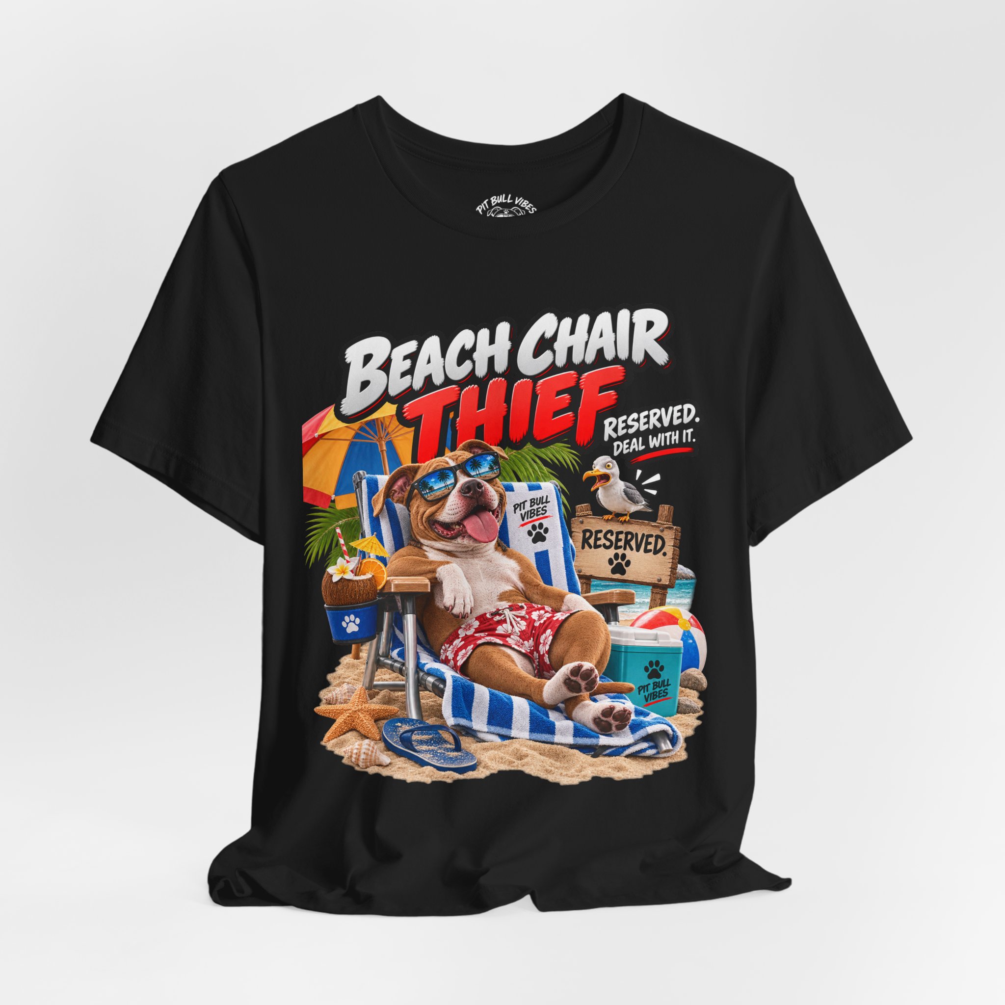 Beach Chair Thief Graphic Tee - Image 12