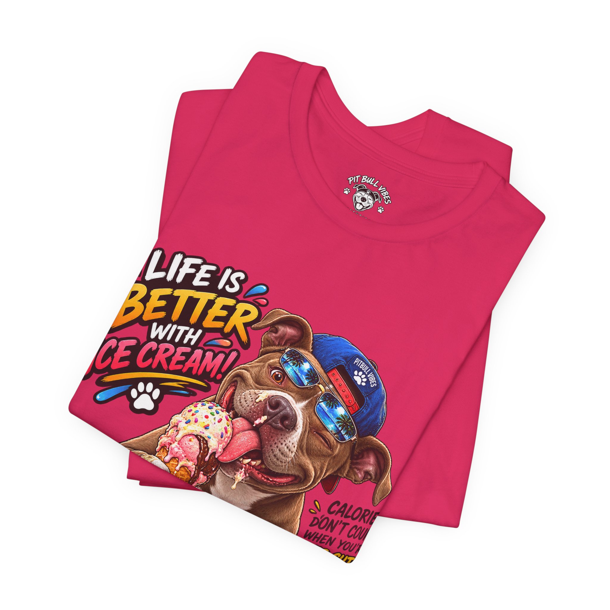 Life Is Better with Ice Cream Dog Graphic T-Shirt - Image 27