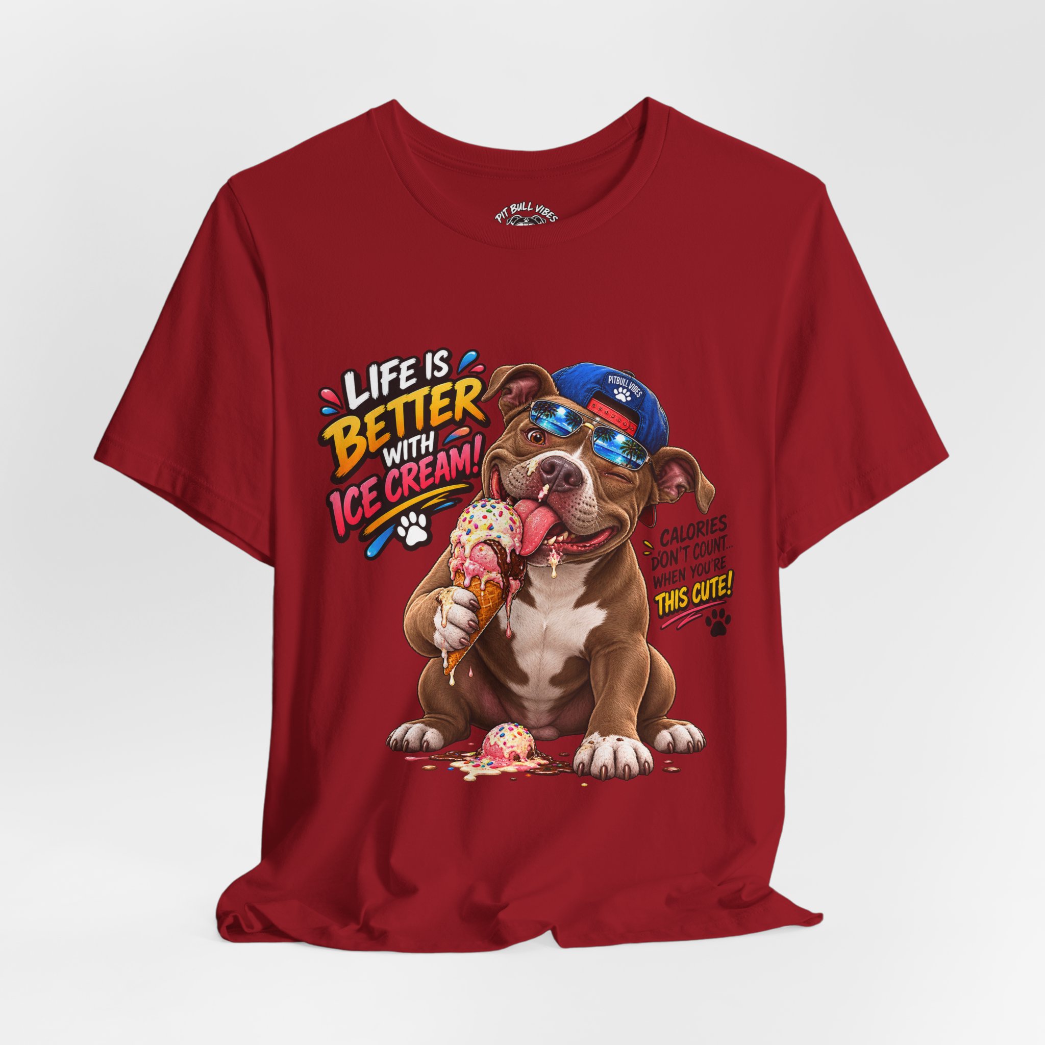 Life Is Better with Ice Cream Dog Graphic T-Shirt - Image 40