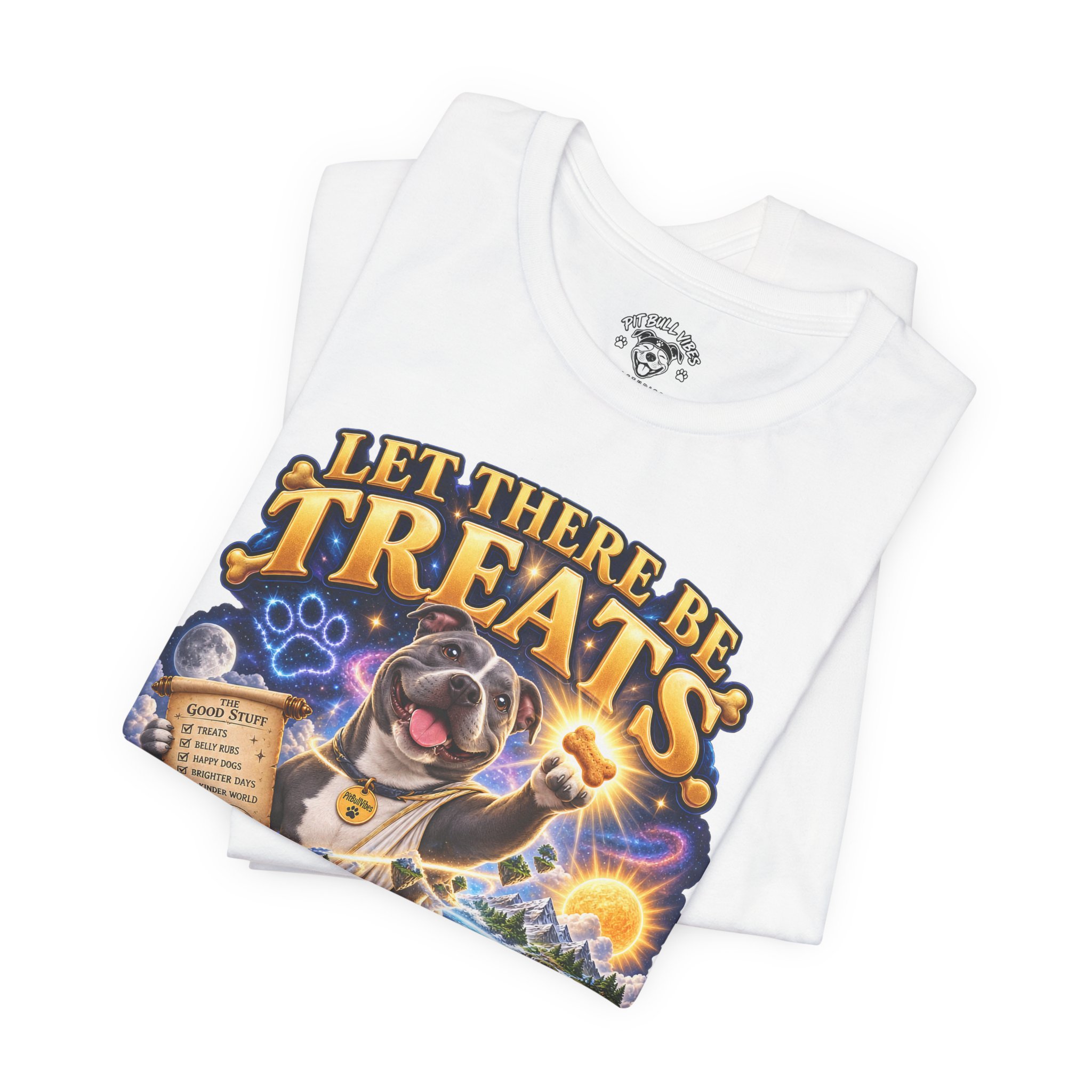 Dog Treats Graphic Tee — "Let There Be Treats and It Was Very Good" - Image 7