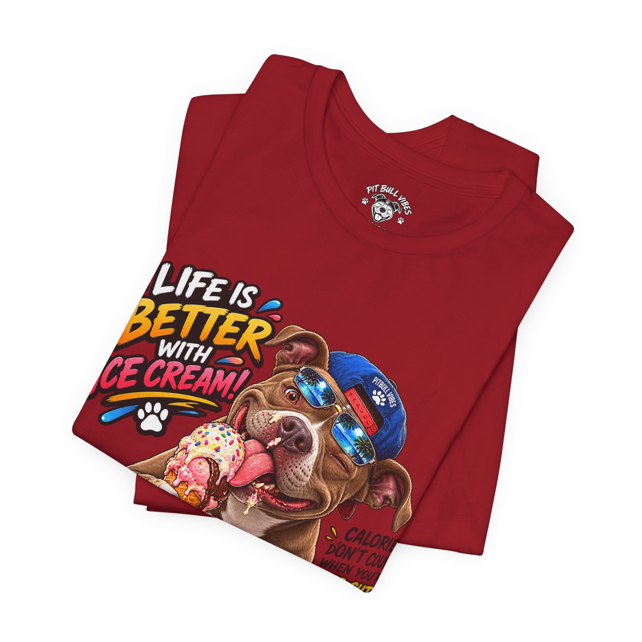 Life Is Better with Ice Cream Dog Graphic T-Shirt - Image 39