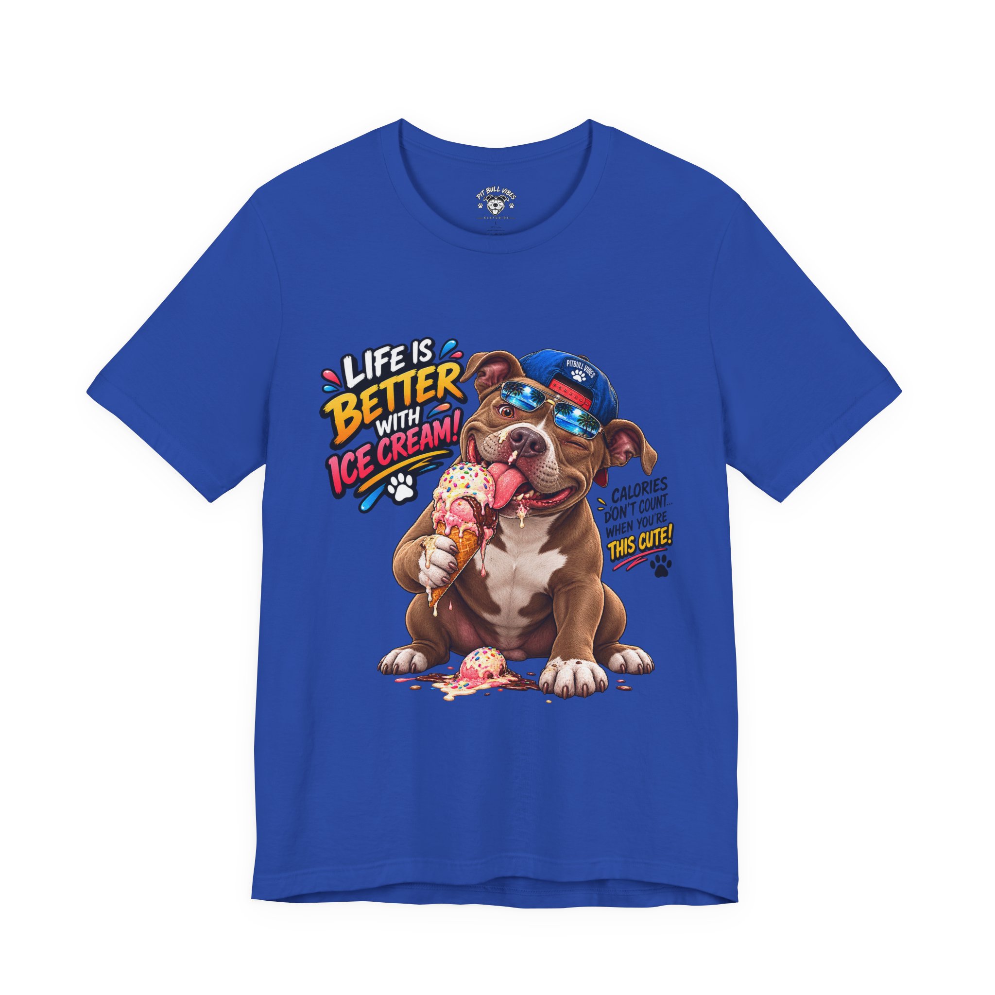 Life Is Better with Ice Cream Dog Graphic T-Shirt - Image 2