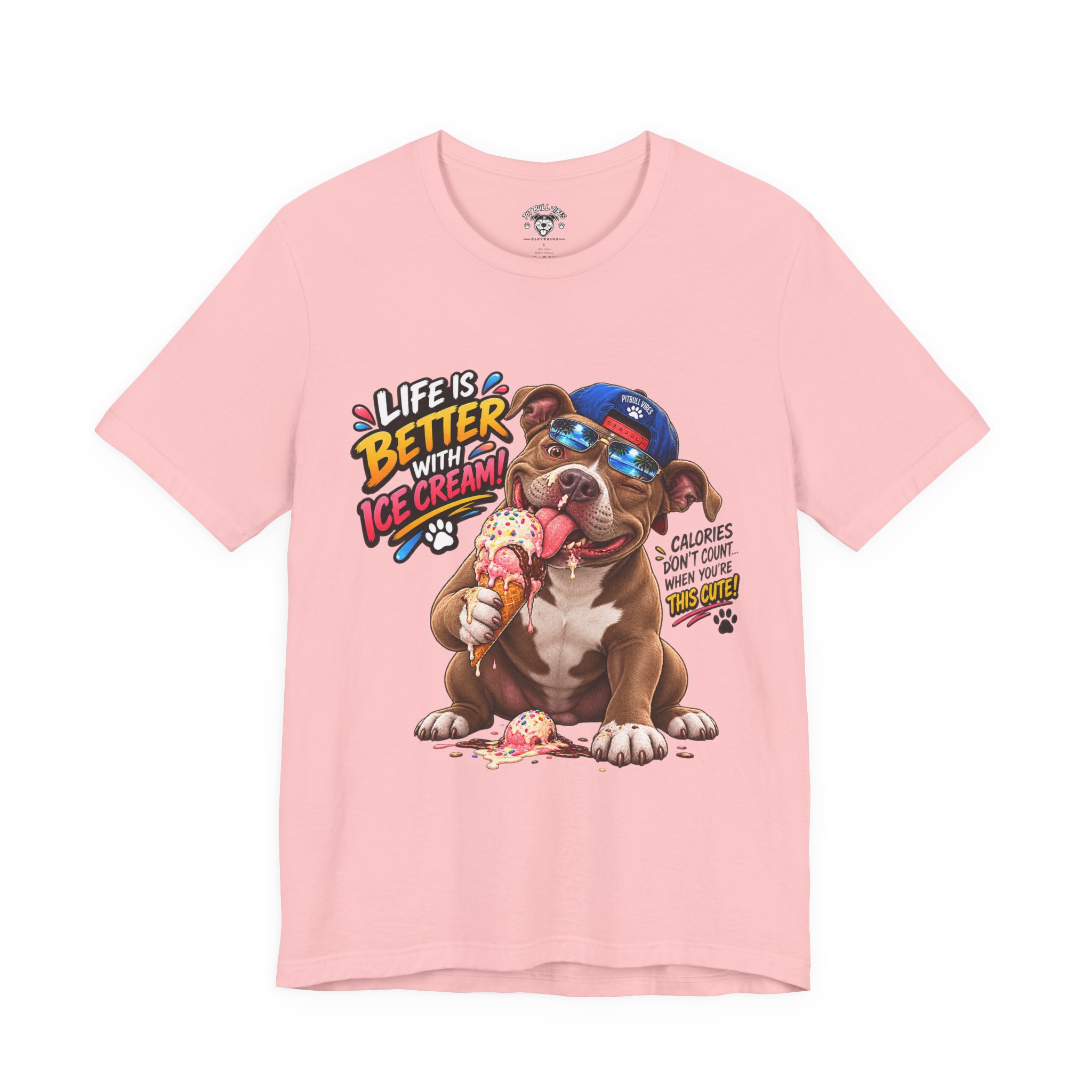 Life Is Better with Ice Cream Dog Graphic T-Shirt - Image 33