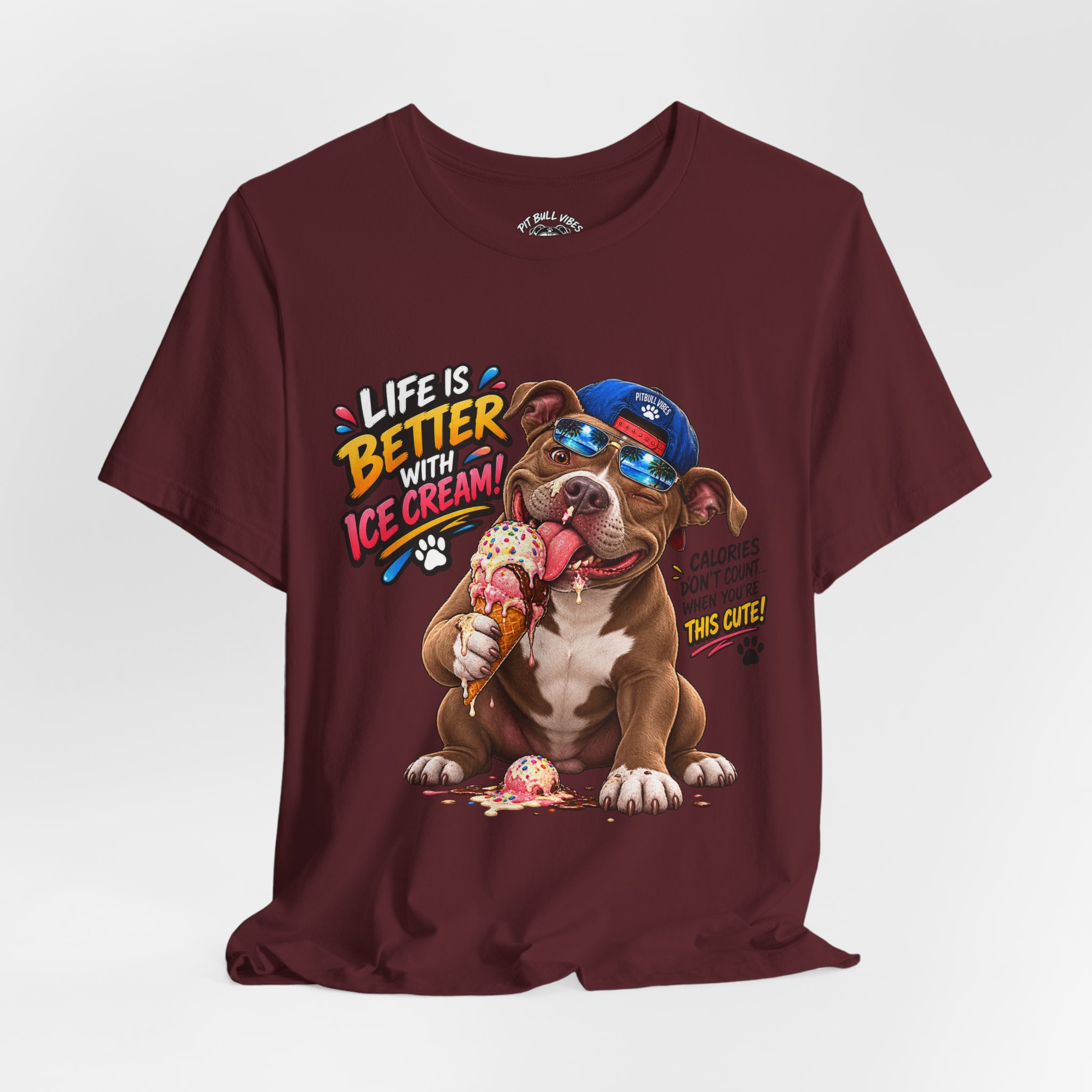 Life Is Better with Ice Cream Dog Graphic T-Shirt - Image 32