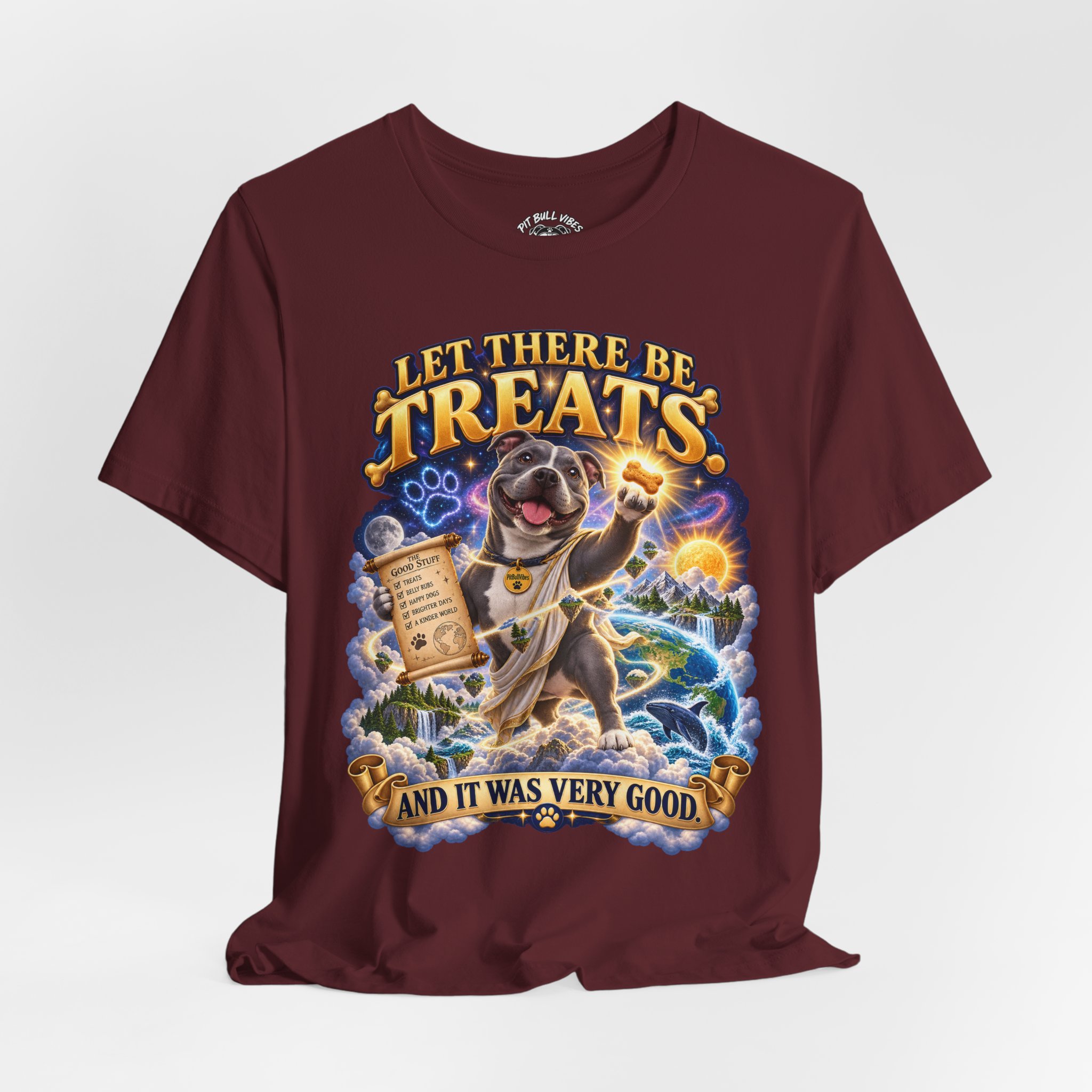Dog Treats Graphic Tee — "Let There Be Treats and It Was Very Good" - Image 32