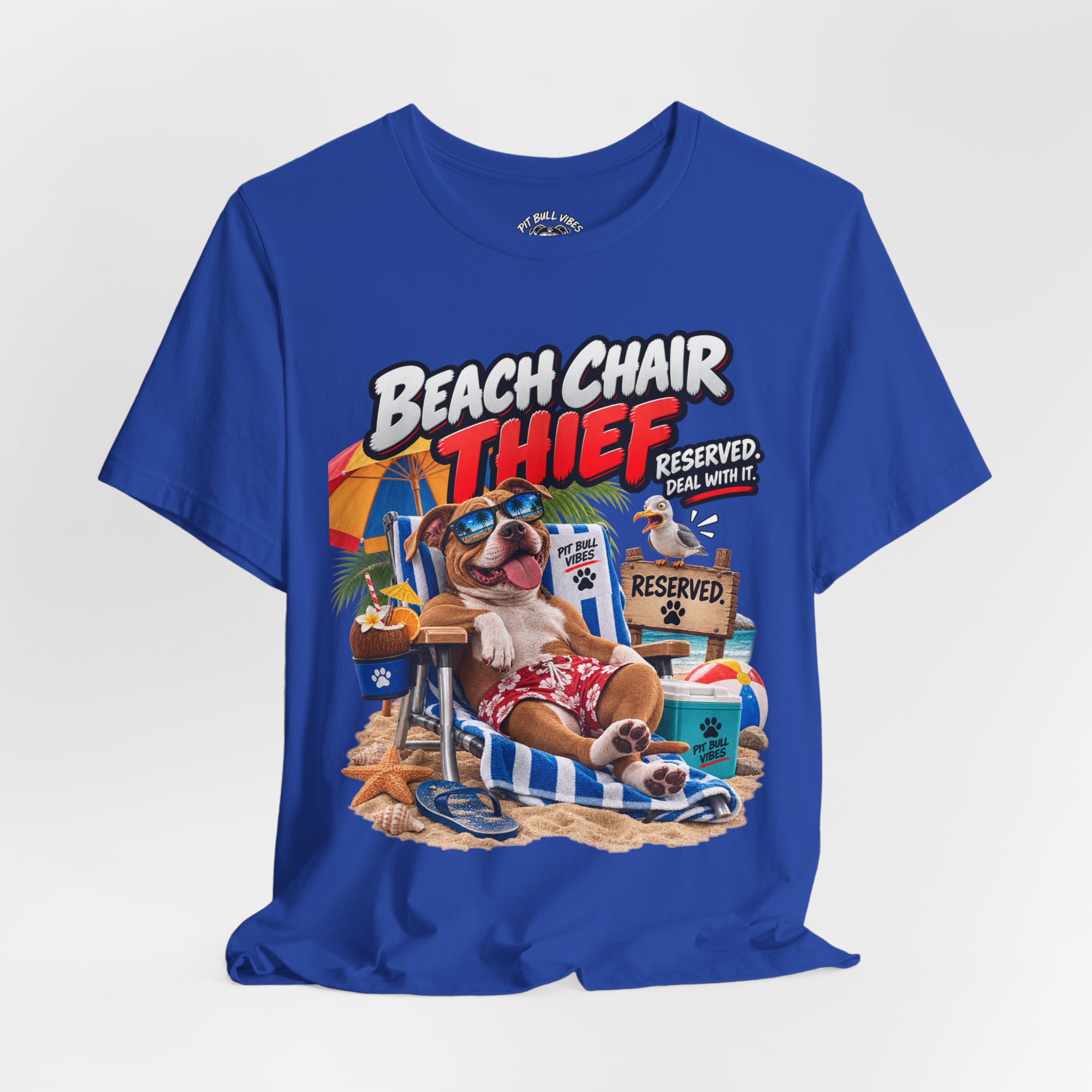 Beach Chair Thief Graphic Tee - Image 20