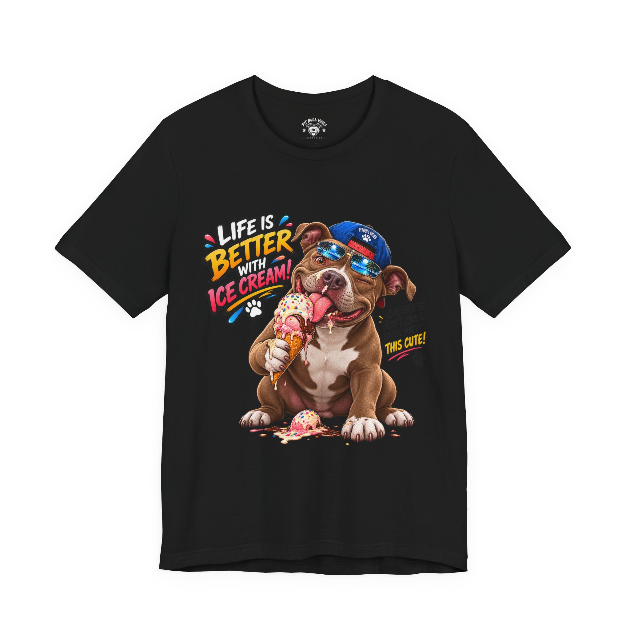 Life Is Better with Ice Cream Dog Graphic T-Shirt - Image 13