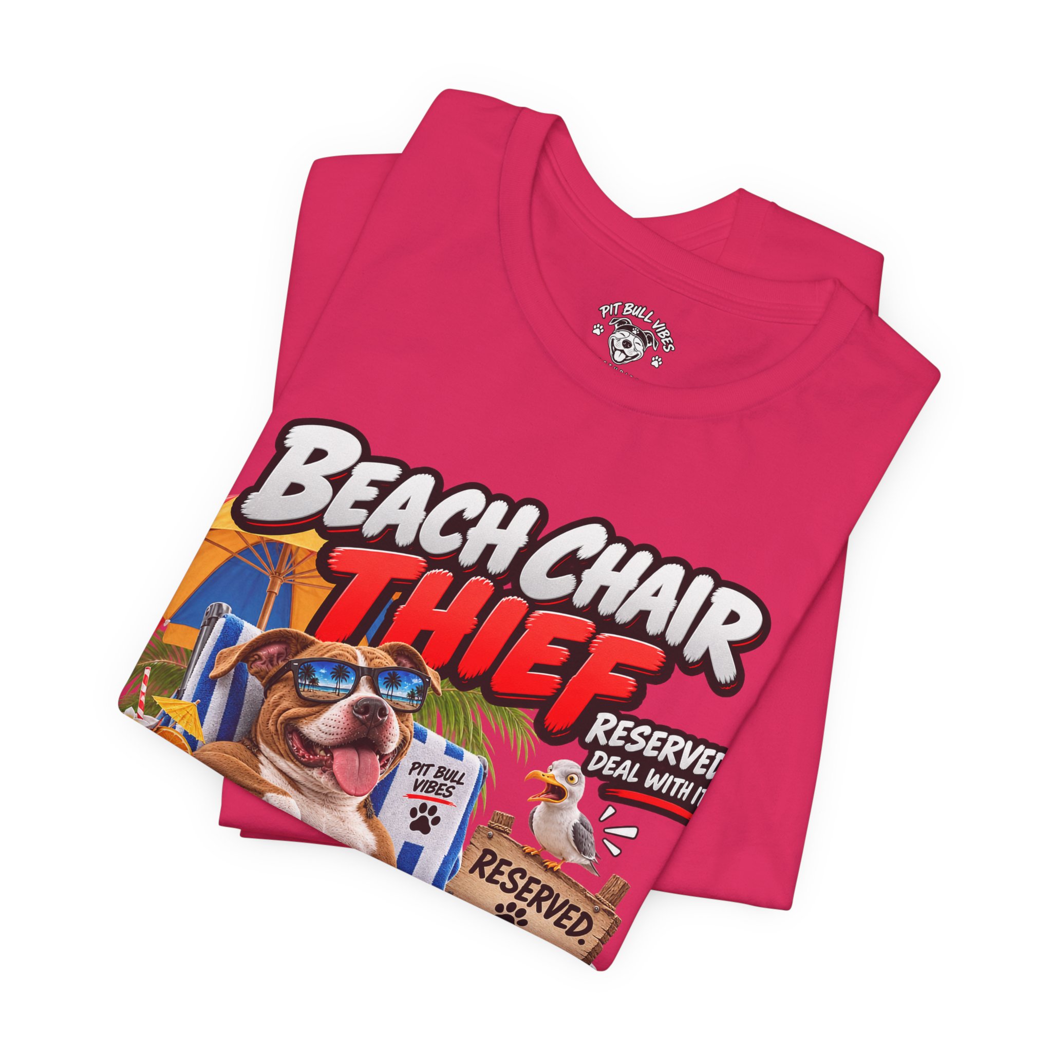Beach Chair Thief Graphic Tee - Image 27