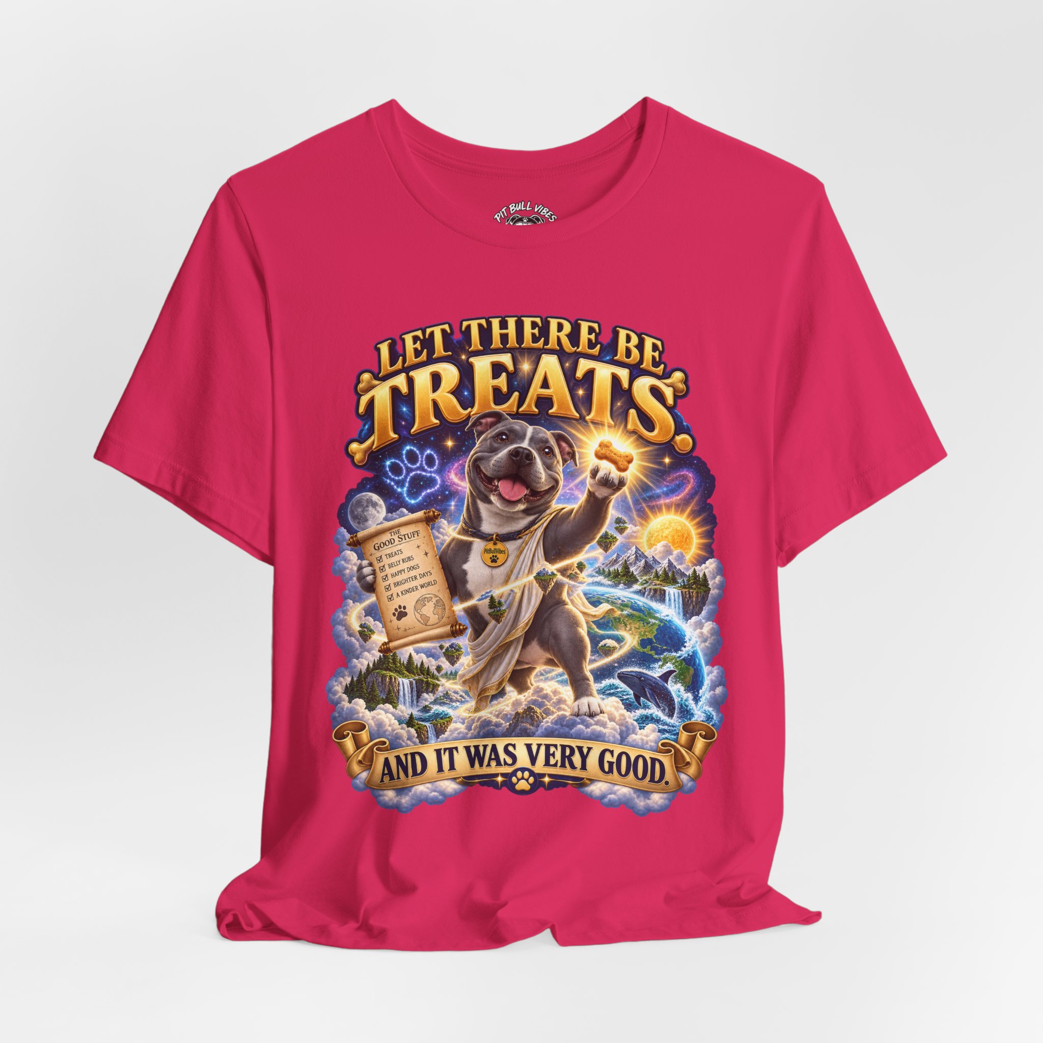Dog Treats Graphic Tee — "Let There Be Treats and It Was Very Good" - Image 28